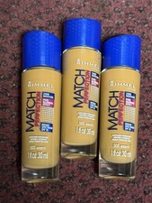 3x Rimmel London Match Perfection Foundation 1.0 oz 502 NOISETTE