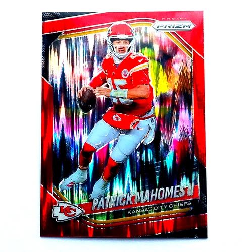 🧨2025 Prizm Patrick Mahomes II🧨TEAM COLOR MATCH RED FLASH PRIZM SP🧨
