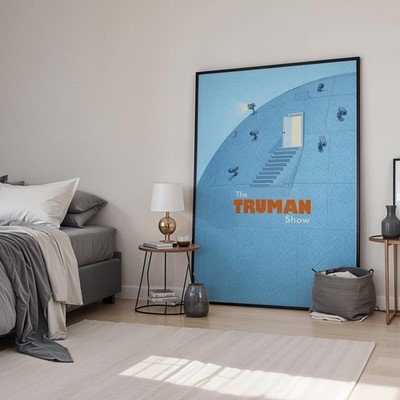 The Truman Show Minimal Movie Kunstdruck | Filmposter | Leinwand & gerahmt
