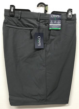 CHAPS Charcoal Moisture Wicking Stretch Golf Shorts Slim Fit 42" Waist 9" Inseam