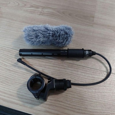 SONY ECM-CG60 Shotgun Microphone Mic Holder Wind screen Tested Working
