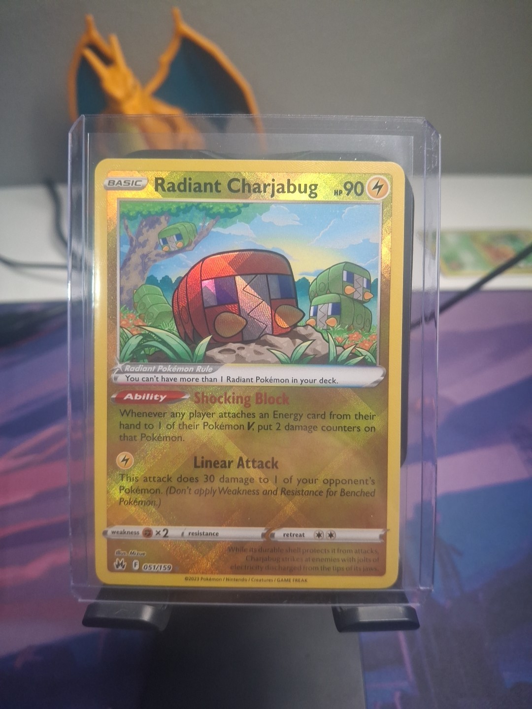 Pokémon Radiant Charjabug 051/159 CRZ Crown Zenith NM