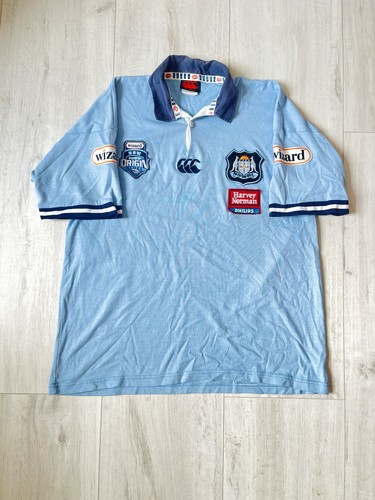 New South Wales BLUES 2002 2003 Jersey State Of Origin Rugby Shirt Canterbury XL