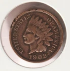 US Rare Old West 1902 Indian Head Penny Coin American Collection Shield Cent USA