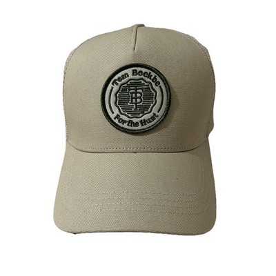 Tom Beckbe For The Hunt Leather Strapback Trucker Hat 