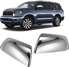 A Pair Side Mirror Cover Caps Toyota Sequoia 2010-2022 Toyota Tundra 2007-2013