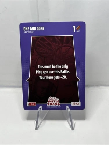2026 BO JACKSON BATTLE ARENA ONE AND DONE 1ST EDITION PLAY CARD SP PL-5