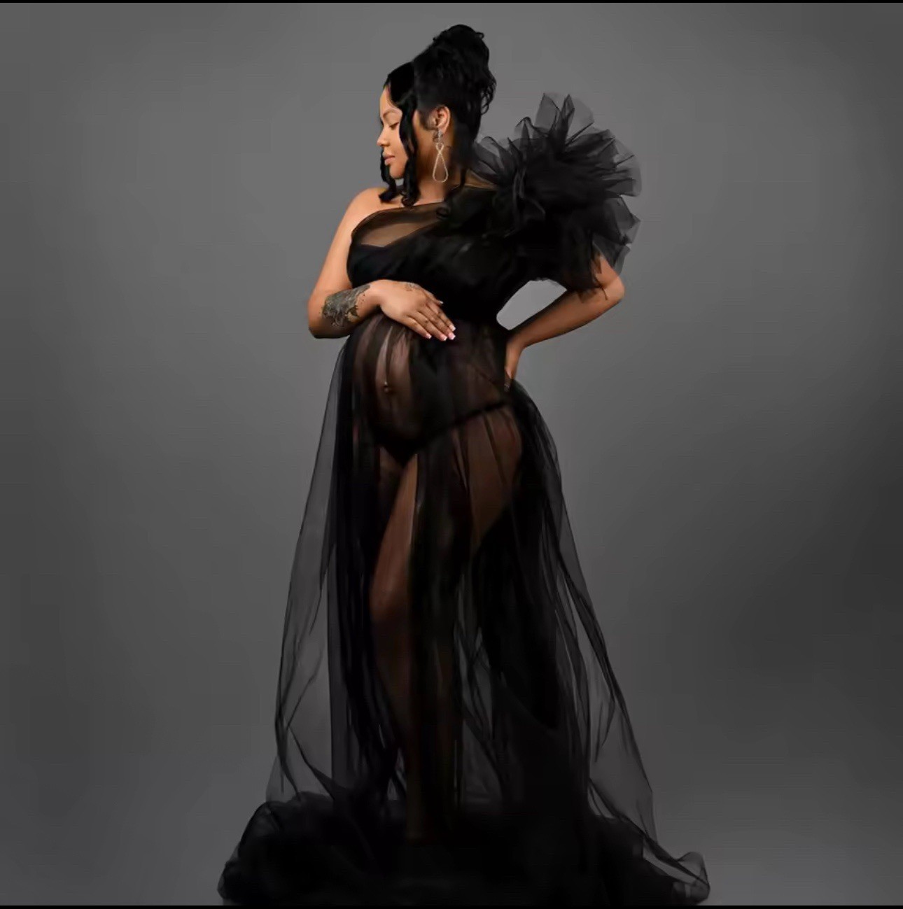 Maternity Dress black Size m