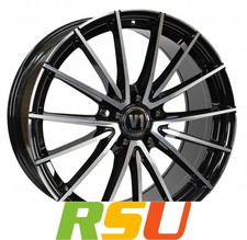 V1 Wheels V2 schwarz hochglanzpoliert 8x18" ET35 LK5 112 ML 66.6 Alufelgen 18...