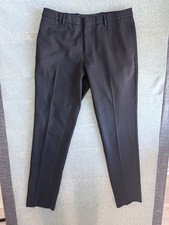 Burberry London Men's Stirling 100 Wool Dress Pants - US 38 waist - Black