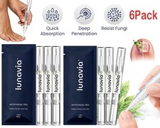 6 Pack Lunavia Antifungal Pen, 25 Undecylenic Acid Toenail Fungus Treatment