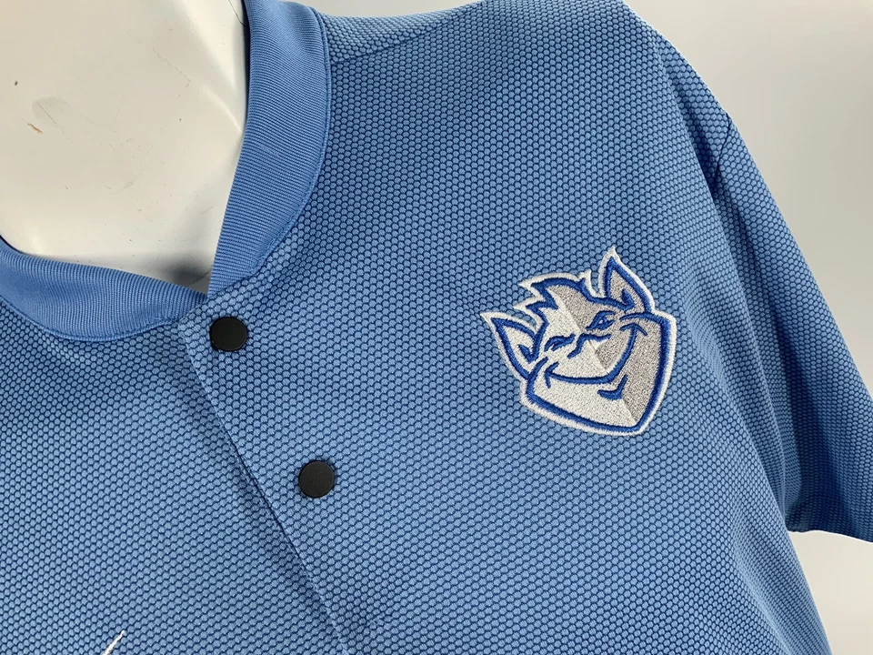 St. Louis Billikens Nike Dri Fit Snap Polo мужчин M синий волейбол новом YGI F3-310 - Изображение 3 из 4