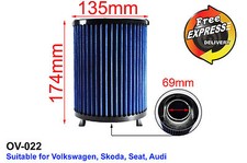 High-flow Drop-in Simota Air Filter For Vw Golf 5 Golf 6 Seat Skoda Audi Ov-022