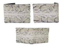 Real Python Leather Skin Bifold Wallet Men's 