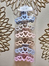 Women's Hearts Crown Hair Claw Clips Multicolor pack