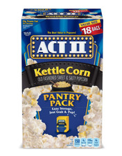 UPC 076150232134 product image for Act II Kettle Corn Microwave Popcorn, 2.75 oz, 18 count | upcitemdb.com