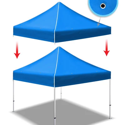 STRONG CAMEL Replacement Canopy for 10'x10' Ez POP UP Tent Instant Gazebo Polyester Cover