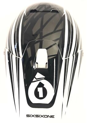 SixSixOne 661 Fenix Shards Helmet White / Black MX Motocross ATV