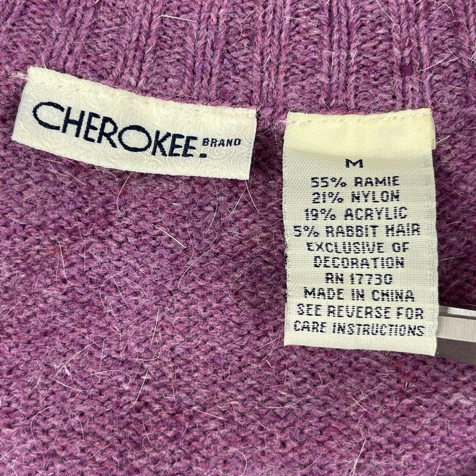 Cárdigan Cherokee Nórdico Púrpura Cremallera Completa / 15x18.5 / Niño Grande Mediano 8/10 Foto 3 de 4