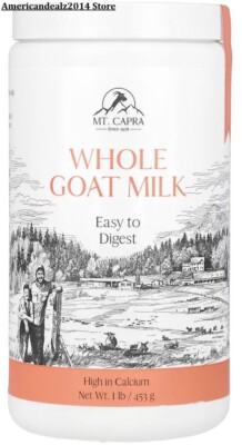 Mount Capra, Whole Goat Milk , 1 lb. (16 oz)  - FAST SHIPPING
