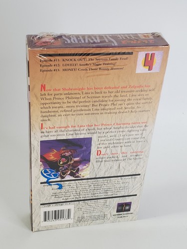 The Slayers Volume 4 VHS New Sealed English Dubbed - Picture 4 of 6