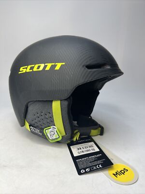Scott Track Plus Helmet (Dark Grey Ultralime Yellow) Size Large