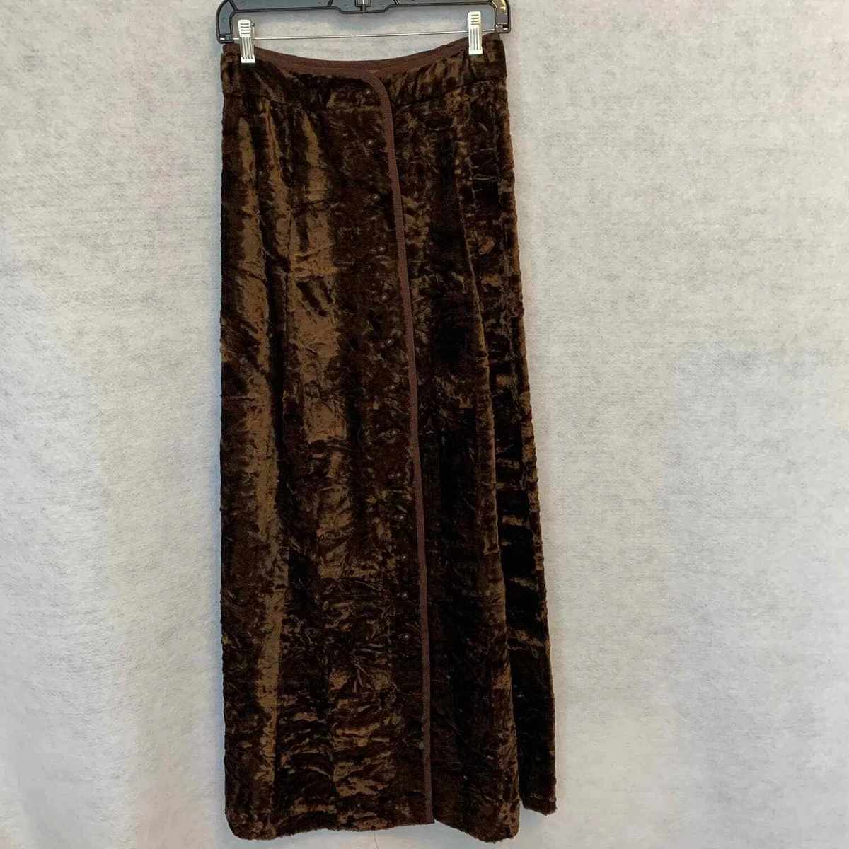 Velvet skirt clearance brown