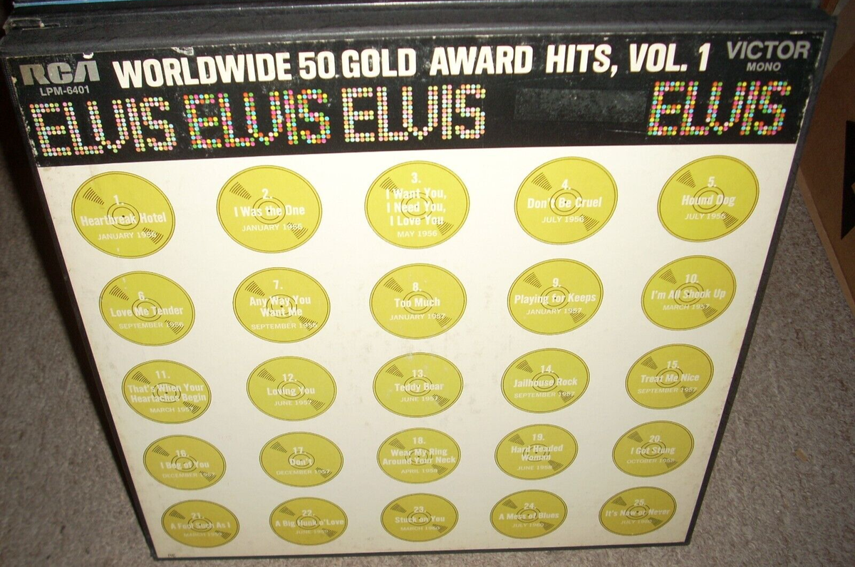 ELVIS PRESLEY worldwide 50 gold award hits vol 1 ( rock )4lp box