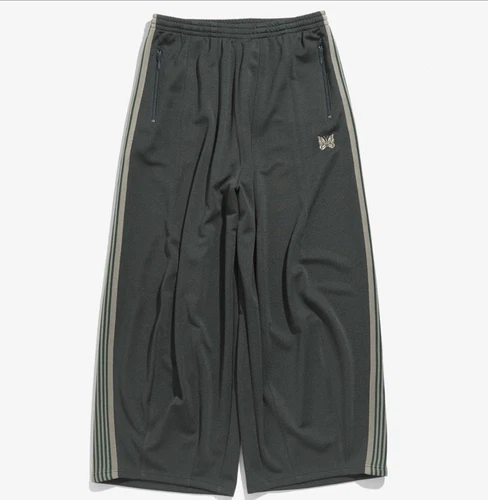 New Needles Butterfly embroidery Straight-leg fat pants Casual sports Wide-leg! - Picture 8 of 32