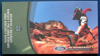 Prospekt brochure 2002 Ford  Escape   Explorer   Expedition   Excursion  (USA)
