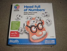 New Factory Sealed Learning Resources Head Full of Numbers Math Game Grade 2 
