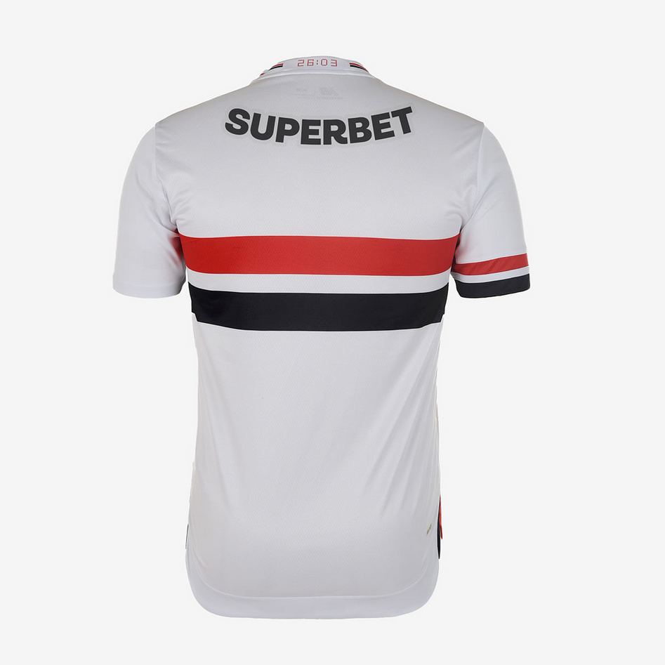 Sao Paulo Home Soccer Football Player Jersey Shirt 2025 2026 Sao Paulo Home Soccer Football Player Jersey Shirt 2025 2026
