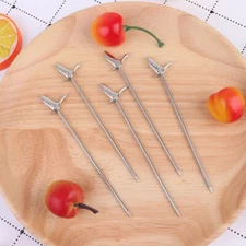Party Cocktail Picks Metal Cocktail Skewer Reusable Snacks Picks Dessert Picks