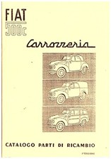 FIAT topolino  CATALOGO parti ricambio CARROZZERIA -500C  1954! 