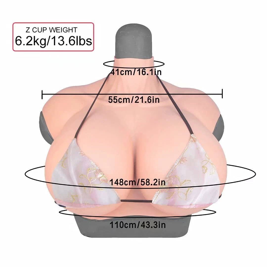 Z Cup Huge Boobs Silicone Breast Forms Breastplate Crossdresser Drag Queen