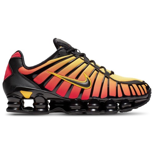 Men Nike Shox TL Running Shoes Size 10 Black Orange Red Sunrise AV3595 004 - Picture 11 of 20