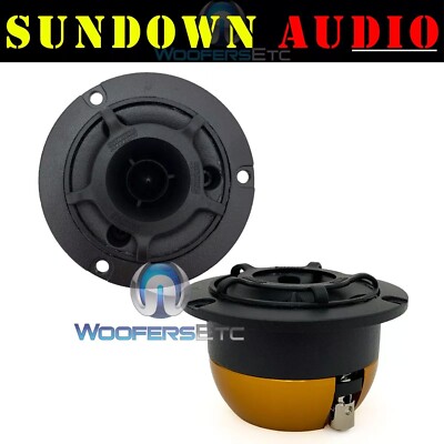 SUNDOWN AUDIO BT-R1 8-OHM 100W RMS ALUMINUM FRAME BULLET HORN SUPER TWEETERS NEW