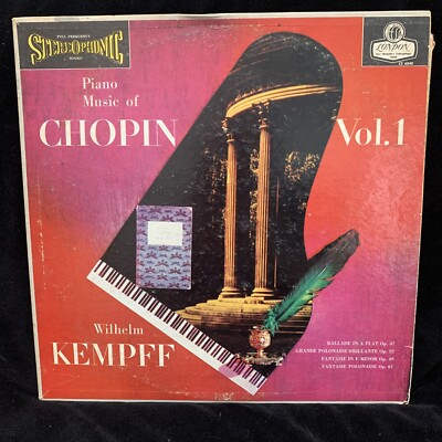LONDON BLUEBACK CS 6040 - CHOPIN Vol. 1 - WILHELM KEMPFF - WB DG FFSS UK