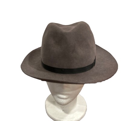 Vintage Christy’s London Made in England Bowler Hat Gray 57 100% Fur Felt 