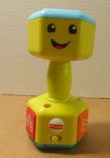 Fisher Price Laugh  Learn Countin' Reps Dumbbell Rattle Lights Sounds Works