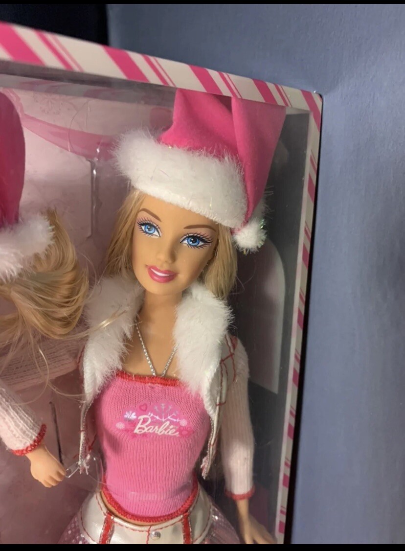 バービー ピンクのホリディ barbie(V6985 レア クリスマス Amazon.co