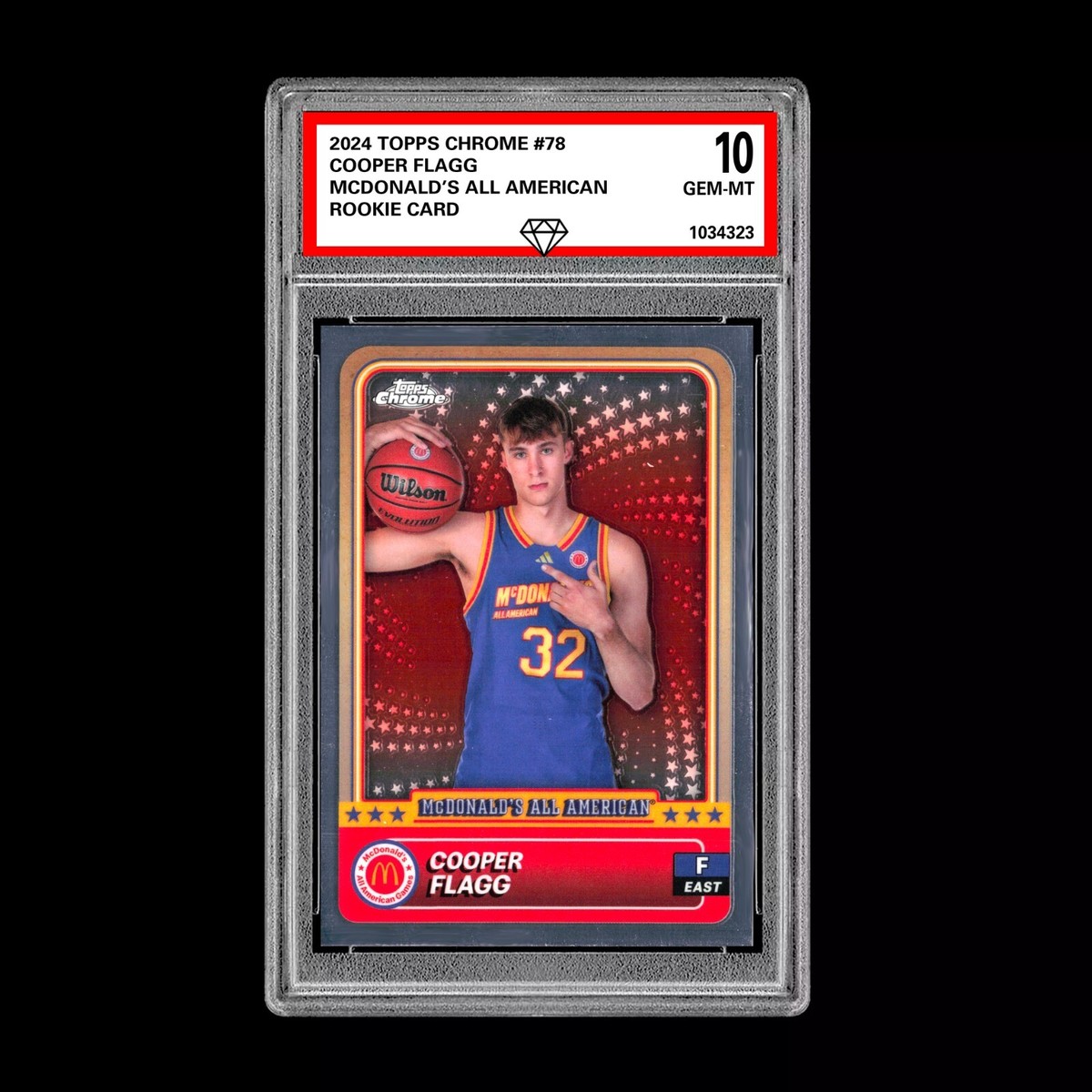 S.マクガフ 1／5シリアル toppsカード Graded 10 2024 COOPER FLAGG Topps Chrome RC Rookie McDonald's All