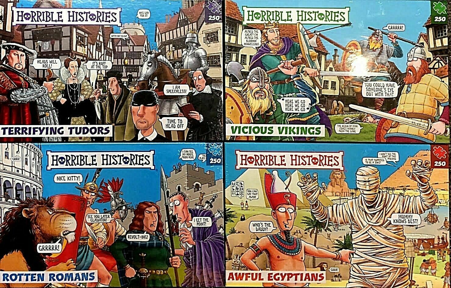 Horrible Histories Puzzles Egyptians / Vikings / Romans / Tudors