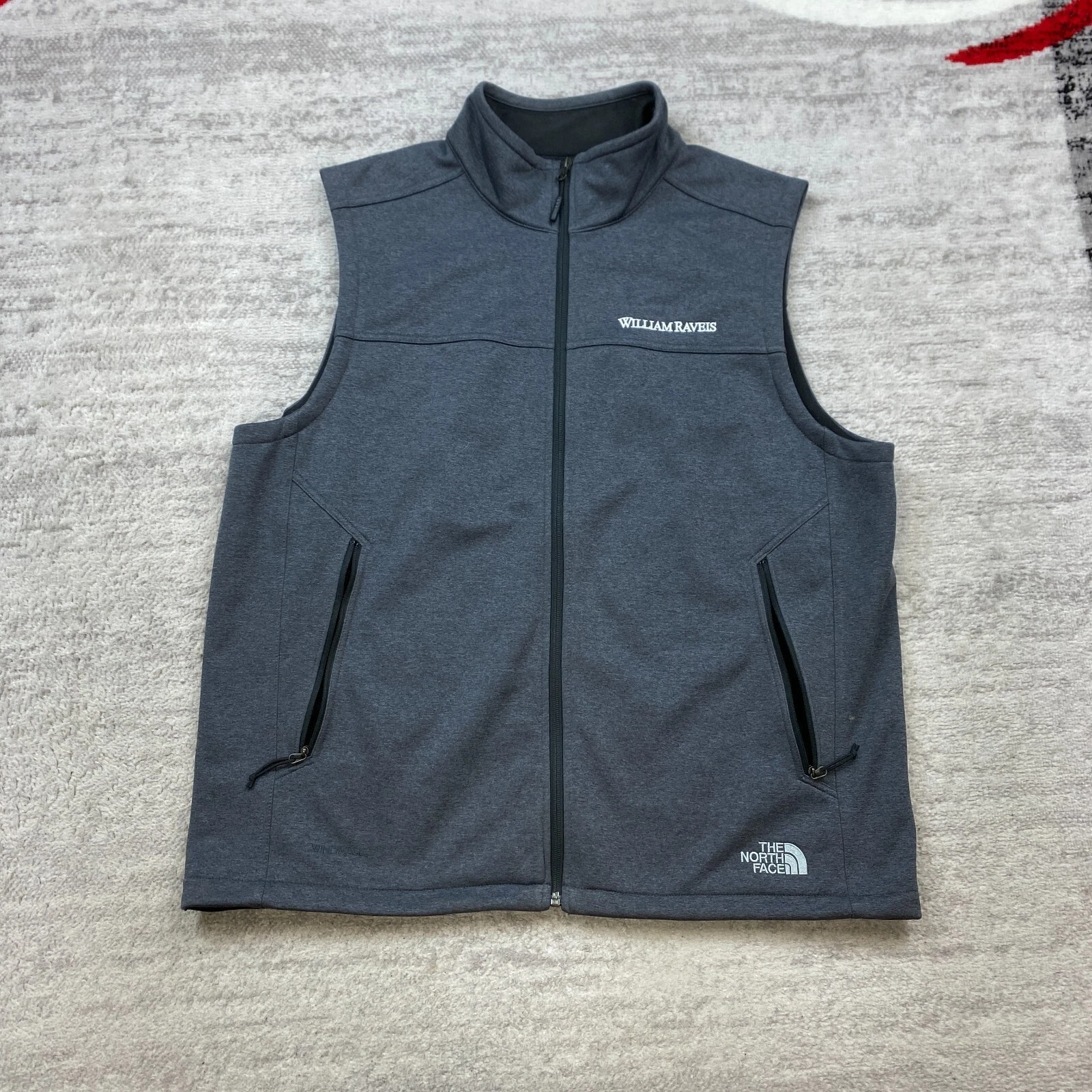 The North Face Ridgewall Softshell Vest Extra Large Gray Outdoor Jacket Prep Men