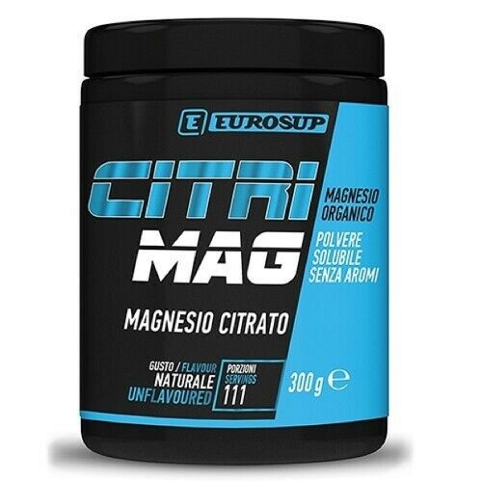 Eurosup Citri Mag 300 grammi Magnesio citrato in polvere completo e puro