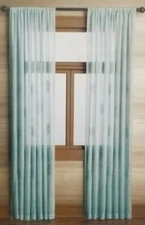 Home Blue Medallion Window Panel 54" x 84" NIP