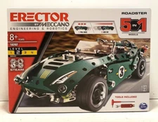 Erector By Meccano Green Roadster 18202 Level 2 Novice 5 In 1 Model Fast Ship