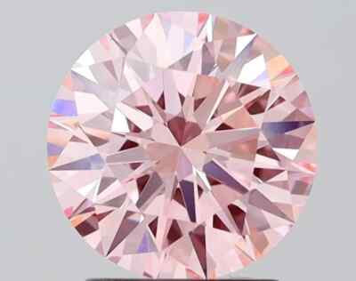 3.03 CT's CVD Diamond Fancy Intense Pink Color Round Cut VS1 IGI Certified G16