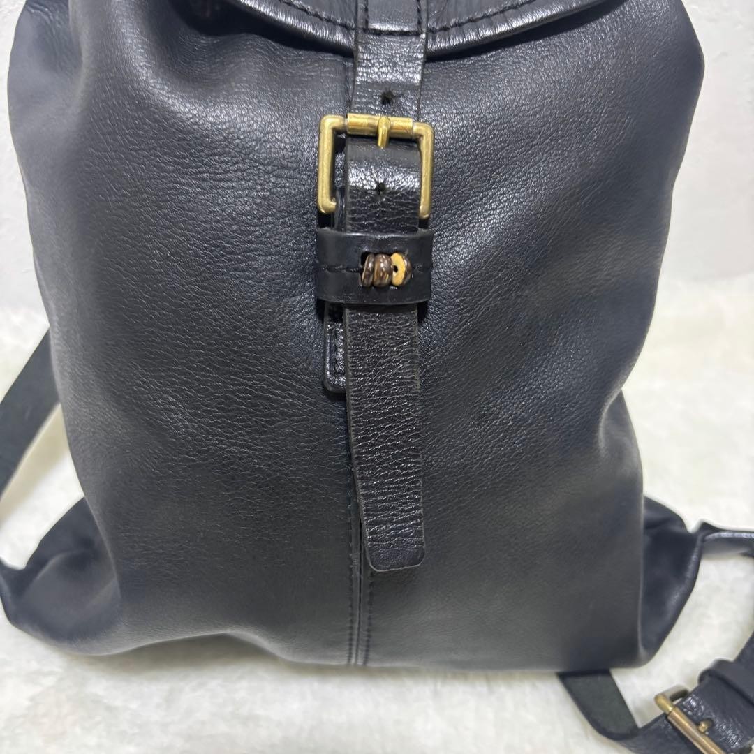 [Extremely Rare] Porter Rucksack Drawstring Leath… - image 2