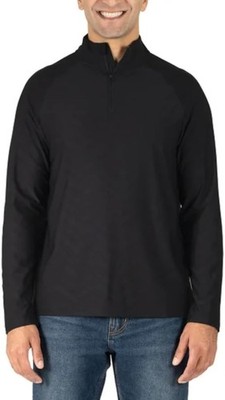 NEW Men's Gerry 2XL Active 1/4 Zip Pullover Black Size XXLarge